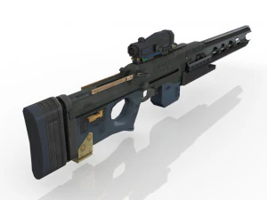 Electromagnetic Rifle Good model 3D Model
