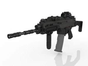 della mitragliatrice moderna Modello 3D