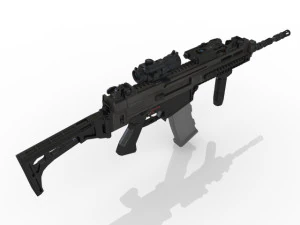 of the Modern Machine Gu 3D Model