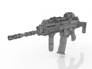 of the Modern Machine Gu 3D Model