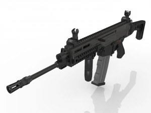 Makineli T&uuml;fek 3D Model