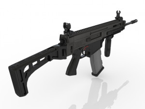 Machine G u n 3D Model