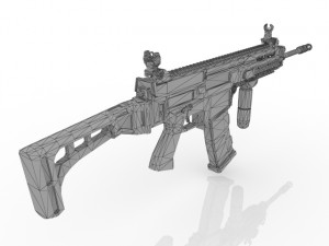 Machine G u n 3D Model