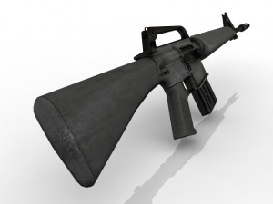 M-16 GUN FREE MODEL 3D Model