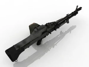 Machine Gun 3D 3D Model