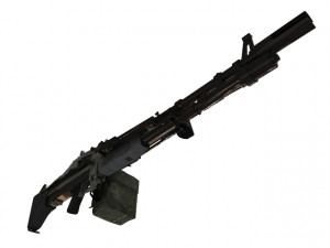 Machine Gun 3D 3D Model