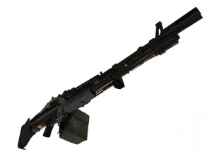 Machine Gun 3D 3D Model