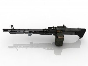 Machine Gun 3D 3D Model