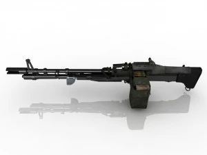 Machine Gun 3D 3D Model