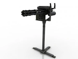 Makineli T&uuml;fek D&Uuml;NYANIN EN İYİ 3D MODELİ 3D Model