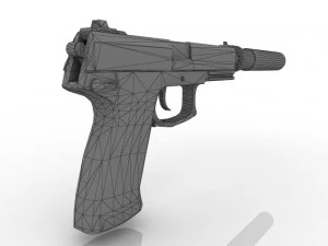 Pistol MK23 3D Model
