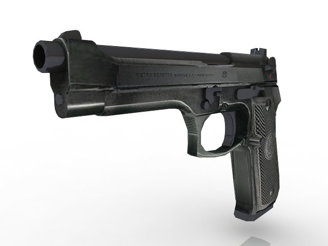 Beretta GOOD MODEL 100 3Dモデル .c4d .max .obj .3ds .fbx .stl .blend 