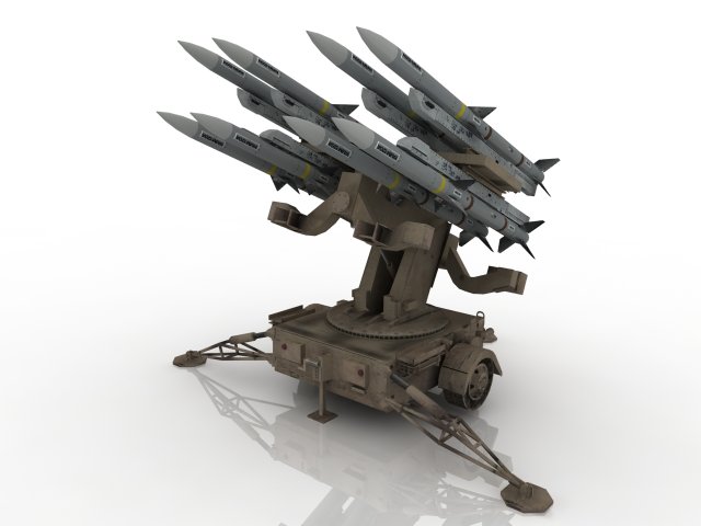Anti-missile defense installation Modello 3D .c4d .max .obj .3ds .fbx .stl .blend 