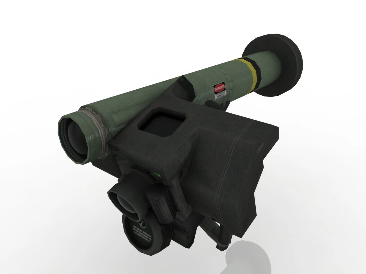 Portable Anti-Aircraft Missile System 3D Model .c4d .max .obj .3ds .fbx .stl .blend 