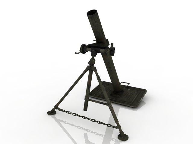 Mortar Model 3D .c4d .max .obj .3ds .fbx .stl .blend 