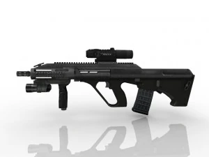 Automatic rifle 3D 3D Model