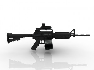 Machine GUN Model 3D