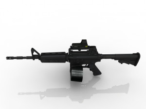 Machine GUN Model 3D