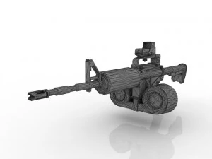 Machine GUN 3D Model