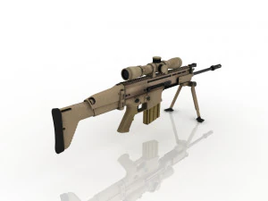Fucile automatico 3D Modello 3D