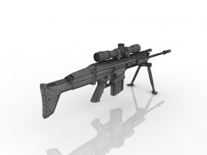 Automatic Rifle 3D Modèle 3D