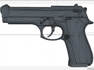 of a Pistol Modèle 3D