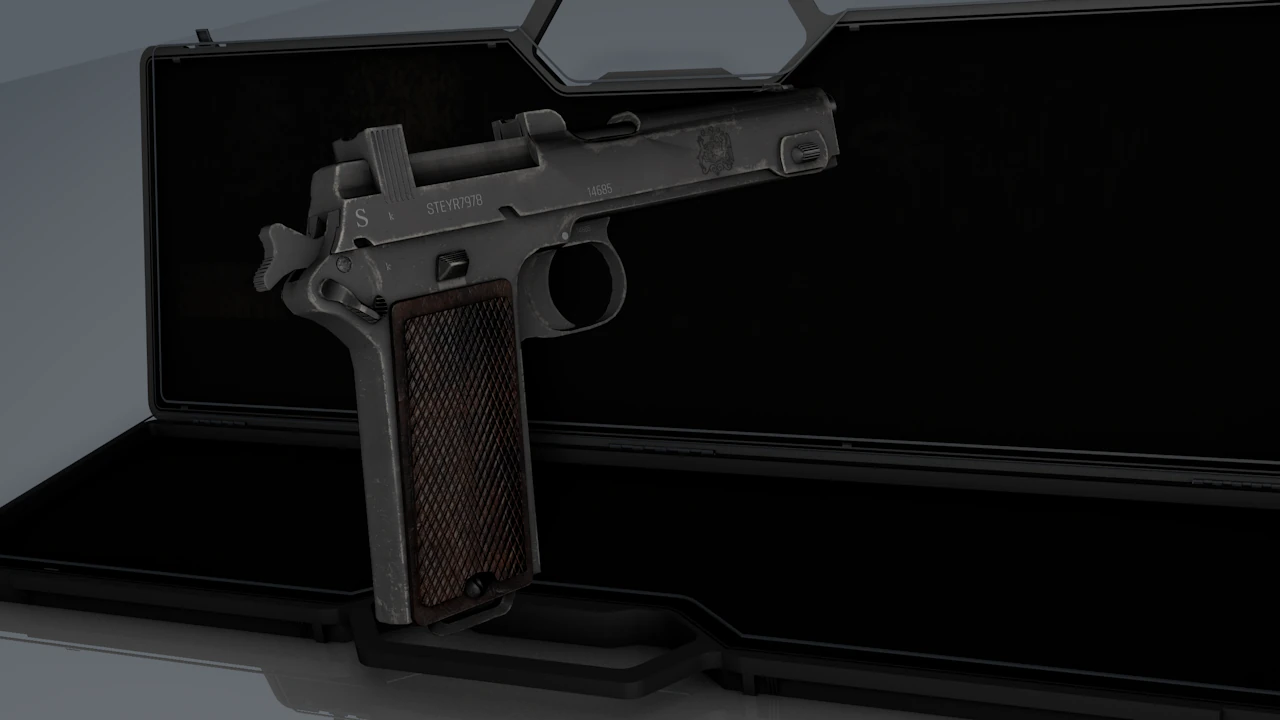 Steyr M1912 3D Model .c4d .max .obj .3ds .fbx .stl .blend 