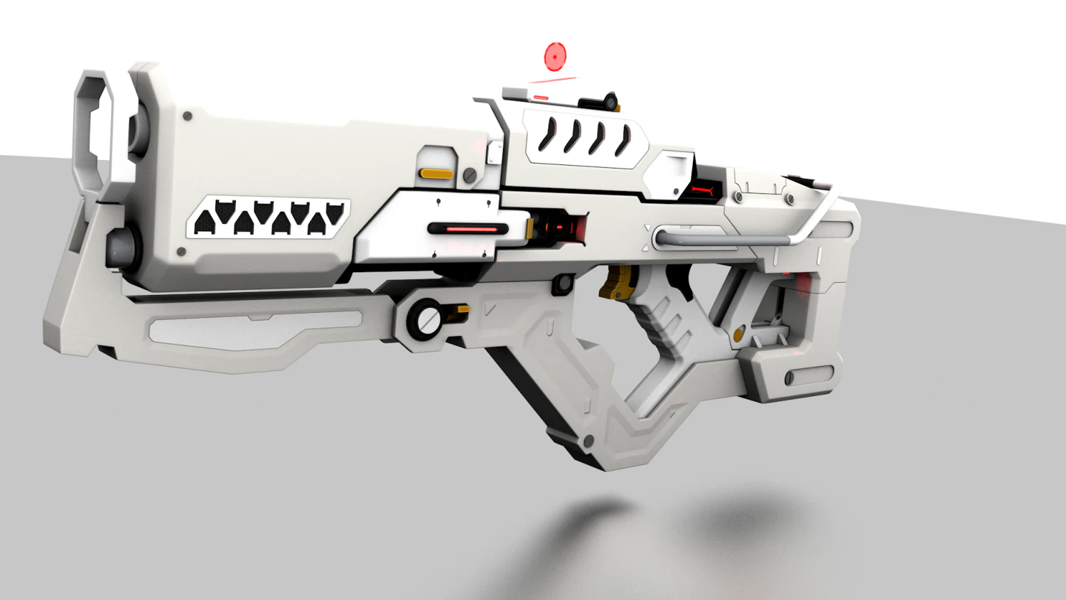 Alien Blaster 3D Model .c4d .max .obj .3ds .fbx .stl .blend 