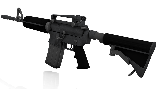 M4 Automatic Rifle 3D 모델 .c4d .max .obj .3ds .fbx .stl .blend 