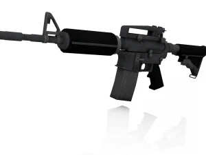 M4 Otomatik T&uuml;fek 3D Model