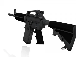 M4 Otomatik T&uuml;fek 3D Model