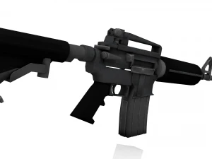 M4 Otomatik T&uuml;fek 3D Model
