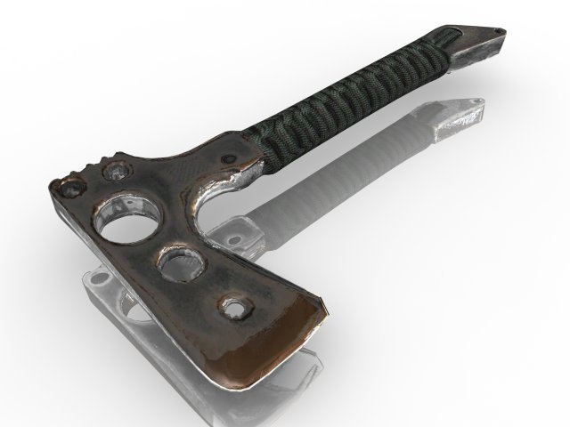 Hatchet 3D Model 3D .c4d .max .obj .3ds .fbx .stl .blend 