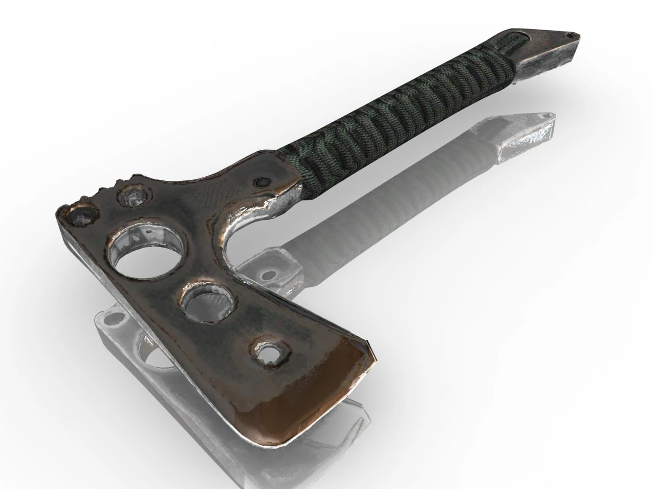 Hatchet 3D 3D Model .c4d .max .obj .3ds .fbx .stl .blend 