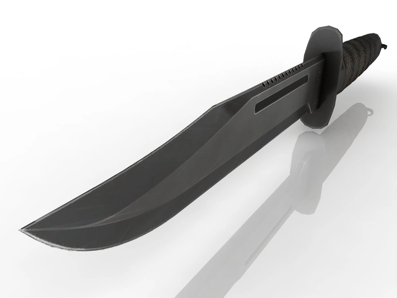 Ka-Bar is a combat knife 3D Model .c4d .max .obj .3ds .fbx .stl .blend 