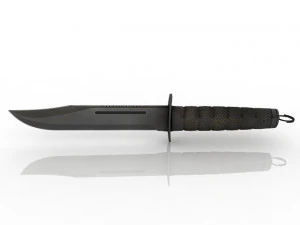 Ka-Bar is a combat knife 3D Model