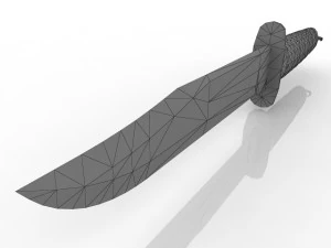 Ka-Bar is a combat knife 3D Model