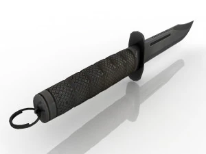 Ka-Bar is a combat knife 3D Model
