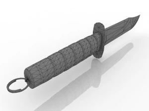 Ka-Bar is a combat knife 3D Model