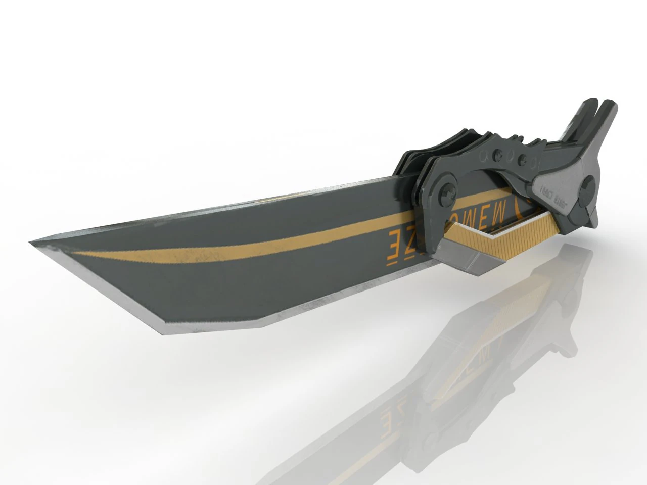 Knife Low Poly 3D Model .c4d .max .obj .3ds .fbx .stl .blend 
