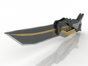Knife Low Poly 3D Model