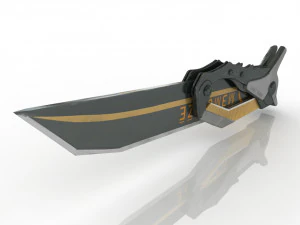 Coltello Low Poly Modello 3D
