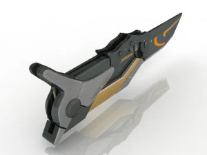 Knife Low Poly 3D Model