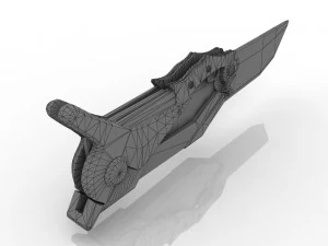 Knife Low Poly 3D Model