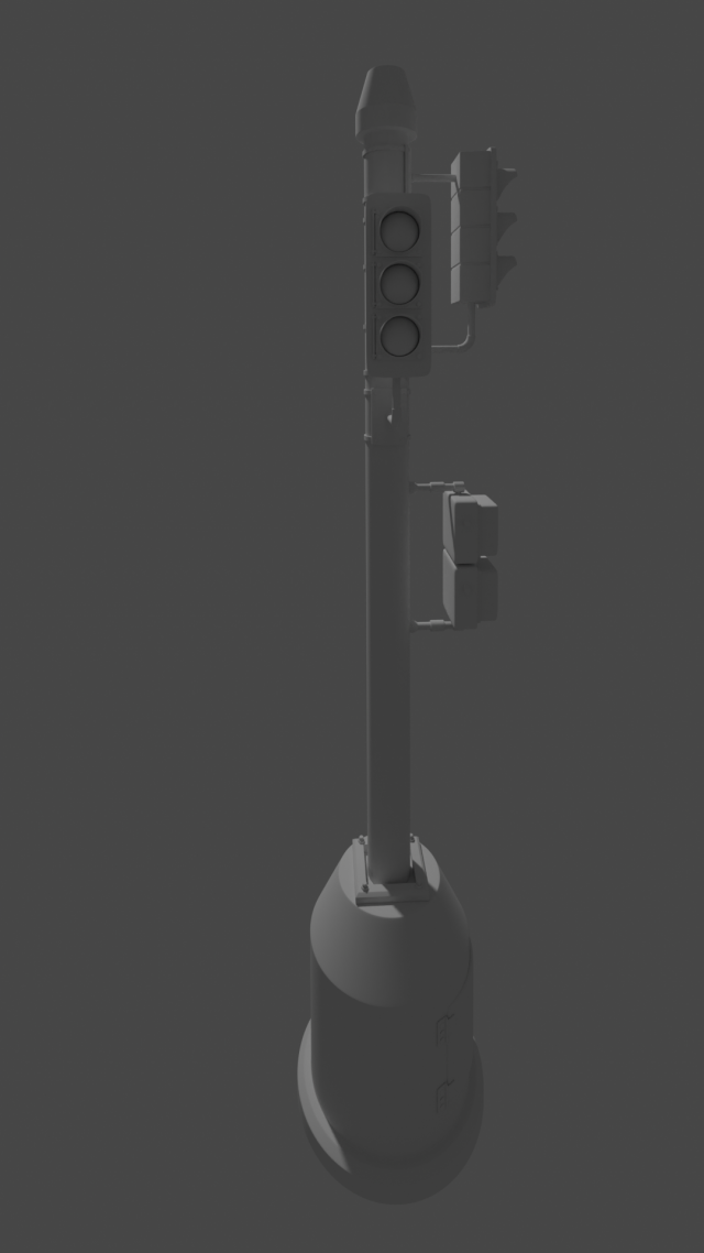 Traffic light 3D Model .c4d .max .obj .3ds .fbx .stl .blend 