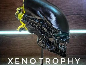 Alien HEAD 3D 3D Print Model