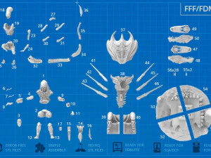 Predator on Throne 3D 3D Print Model