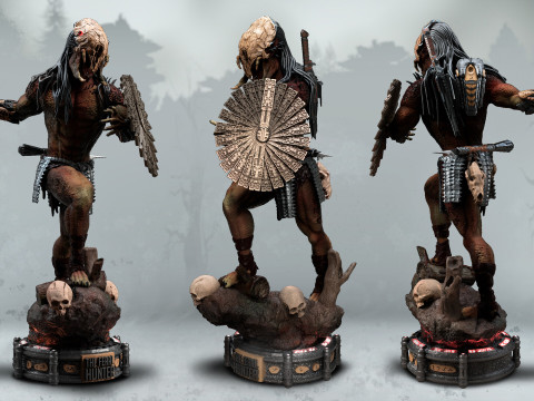 Predador Feral movie Prey Model 3D