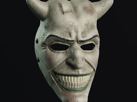 Bundle Pack Маска на Хэллоуин, черный телефон, страшное кино, маска демона 3D Принт Модель