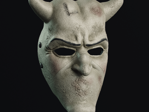 Bundle Pack Halloween mask black phonescary moviedemon mask 3D Print Model